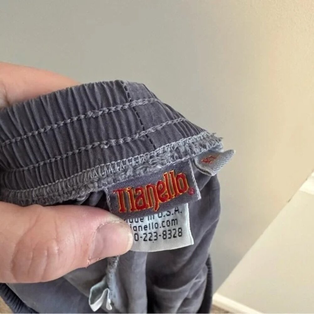 Vintage Tianello Gray Bemberg Tiered Maxi Skirt Large - Picture 8 of 16